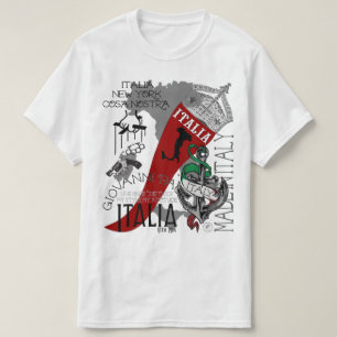 T-SHIRT ITALIEN DE COURONNE DE BOTTE DE KLAXON