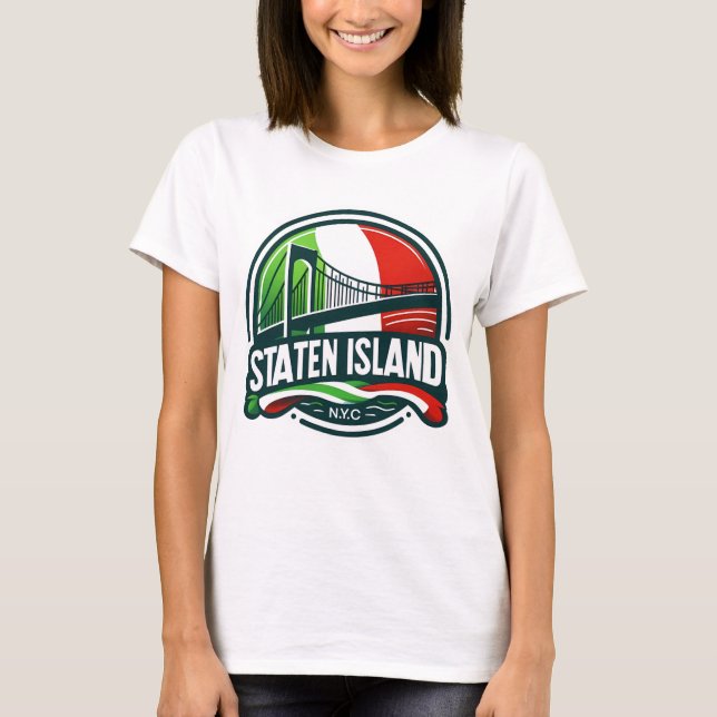 T-shirt italien de Staten Island (Devant)