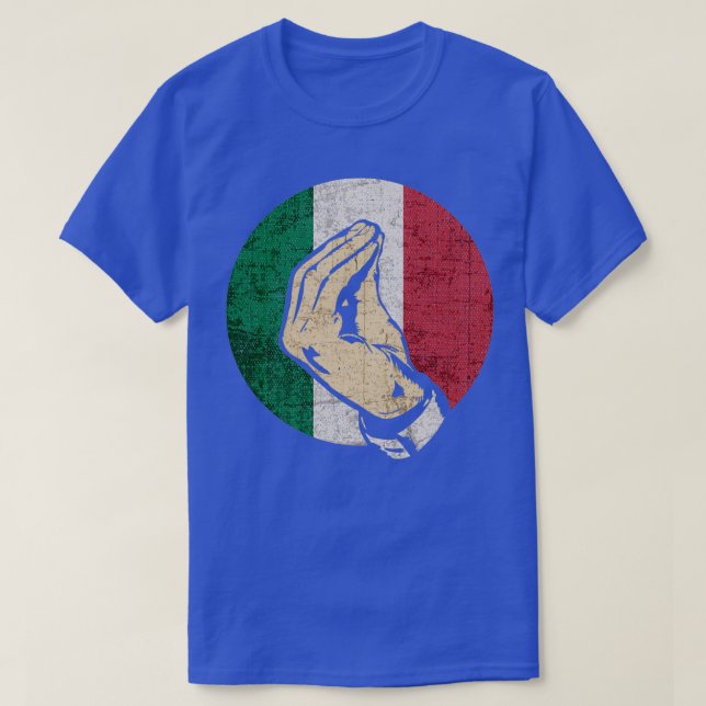 T-shirt Italien Gesture Main Langue Chanter Funny Italie F (Design devant)