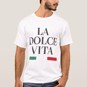 T-shirt italien pour hommes La Dolce Vita
