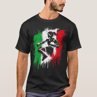 T-shirt Italienne Femelle Boxer Italie kickboxing Girl 1