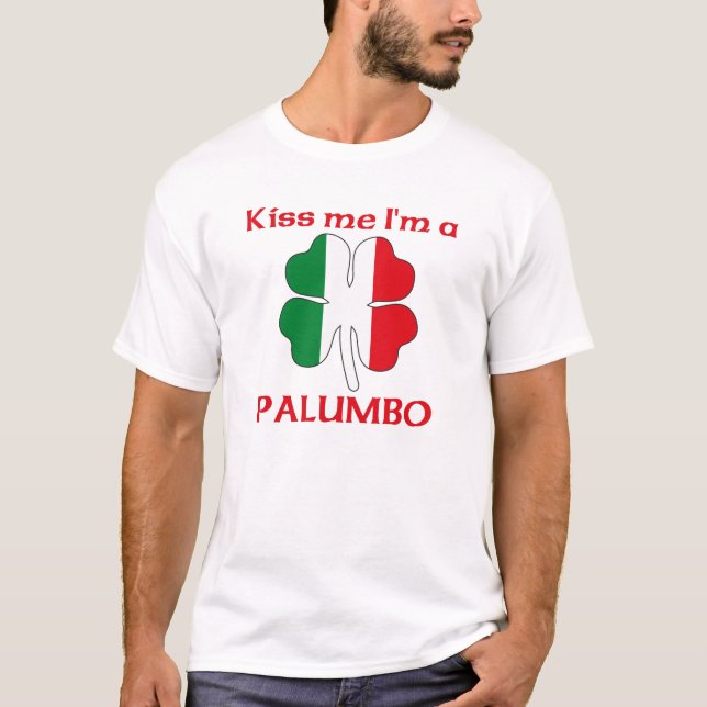 T-shirt Italiens personnalisés m'embrassent que je suis (Devant)