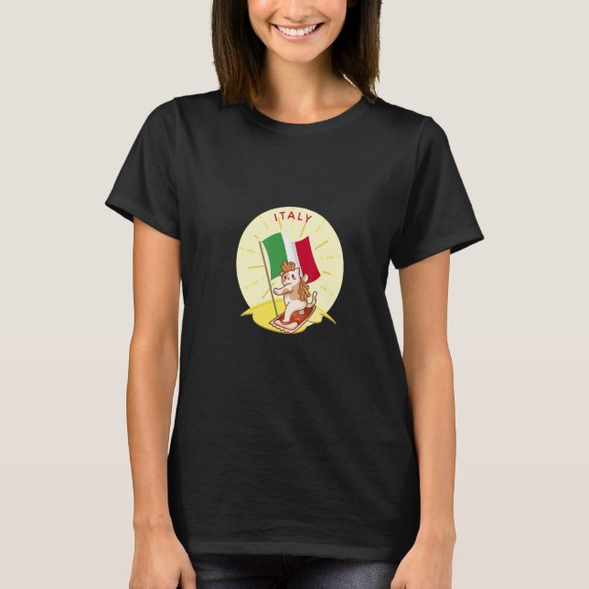 T-shirt Italy Cat Fries (Devant)