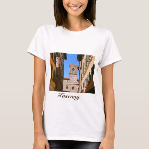 T-shirt Italy Tuscany Cortona. Town Hall.