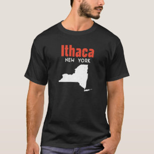 T-shirt Ithaca New York États-Unis Amérique Voyage New Yor