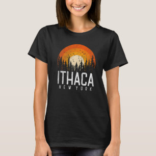 T-shirt Ithaca New York NY Retro Vintage les années 70 80s