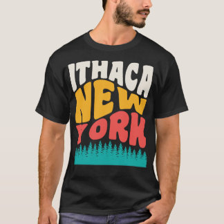 T-shirt Ithaca New York State Parks Randonnée Camping