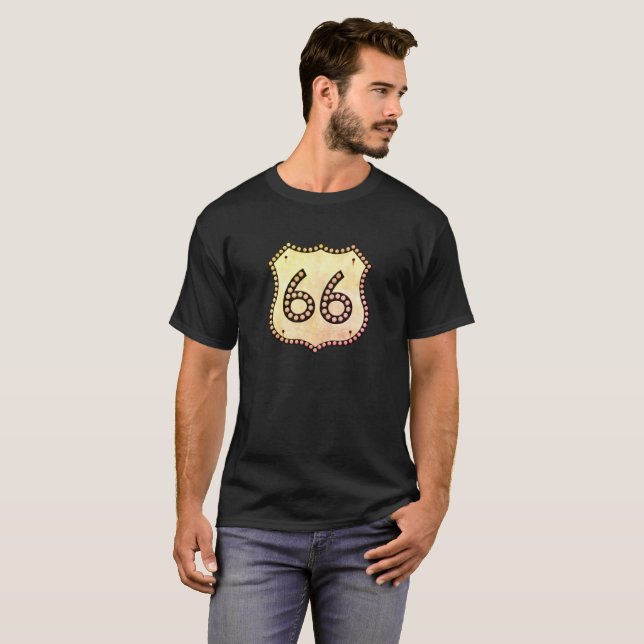 T-shirt ITINÉRAIRE 66 - Bouton-Copie (Devant entier)