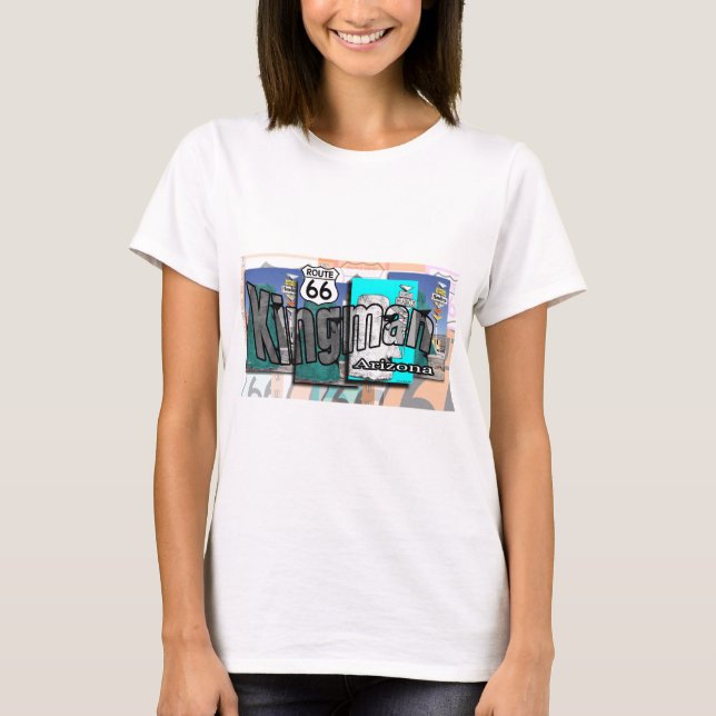 T-shirt Itinéraire 66 de Kingman Arizona (Devant)