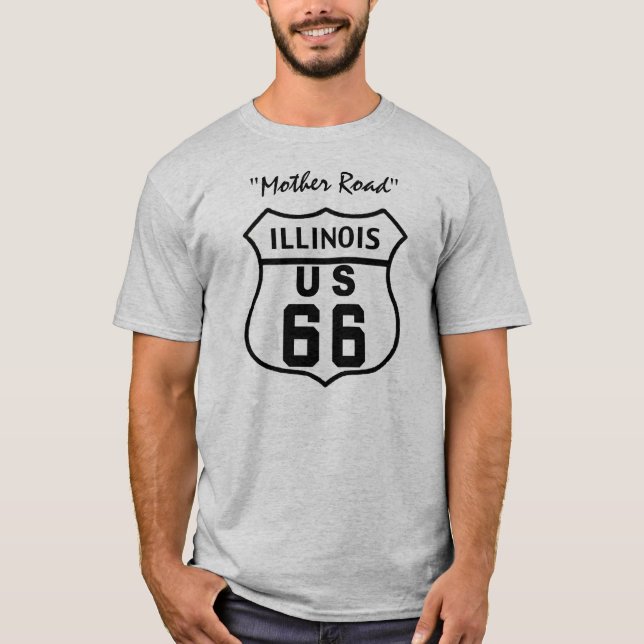 T-SHIRT ITINÉRAIRE 66 DES USA - L'ILLINOIS (Devant)