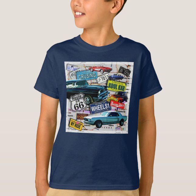 T-shirt Itinéraire 66 - TEE - SHIRT d'OBSCURITÉ d'ENFANTS (Devant)