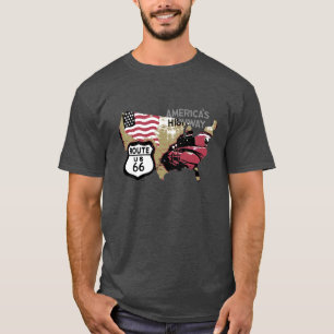 T-shirt Itinéraire vintage 66