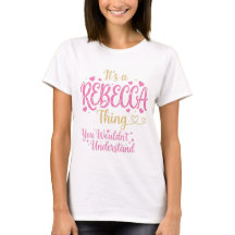 It's A Rebecca Thing Pink Gold Women Gift
