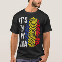 ITS DANS MON ADN Roumanie Drapeau roumain Raglan B