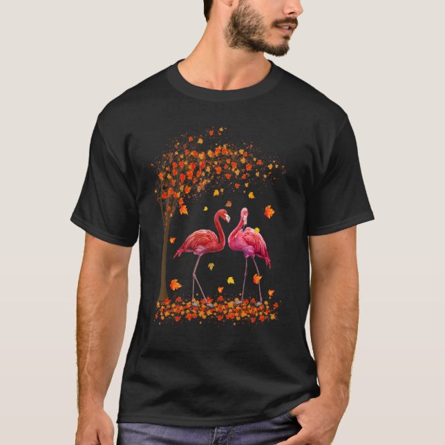 T-shirt Its Fall Yall Flamingo Thanksgiving (Devant)