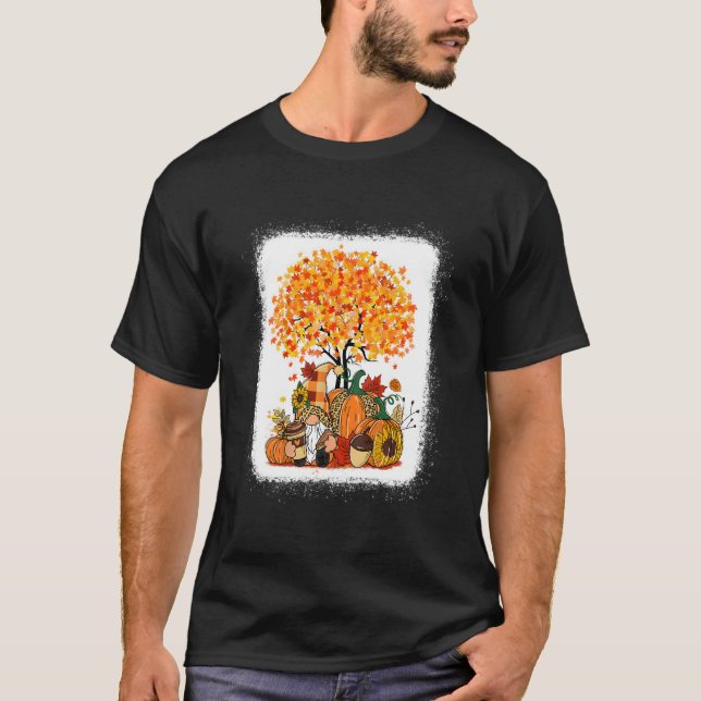 T-shirt It'S Fall Y'All Gnomes Pumpkin Autumn Tree Fall Le (Devant)