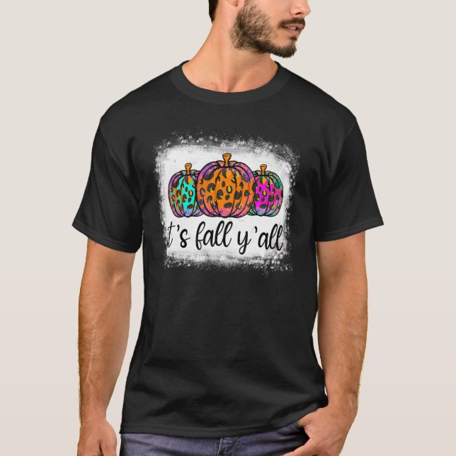 T-shirt It's Fa'll Y'all Pumpkins Lunch Lady Life Thanksgi (Devant)