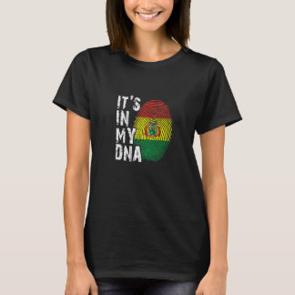 T-shirt It's In My Dna Bolivia Bolivian South America Flag