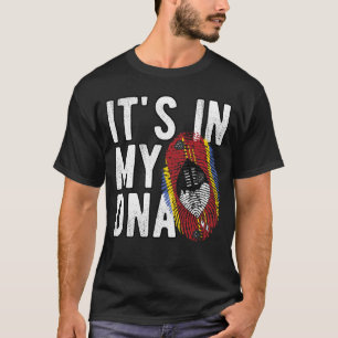 T-shirt It's in my DNA Eswatini Flag Fingerprints