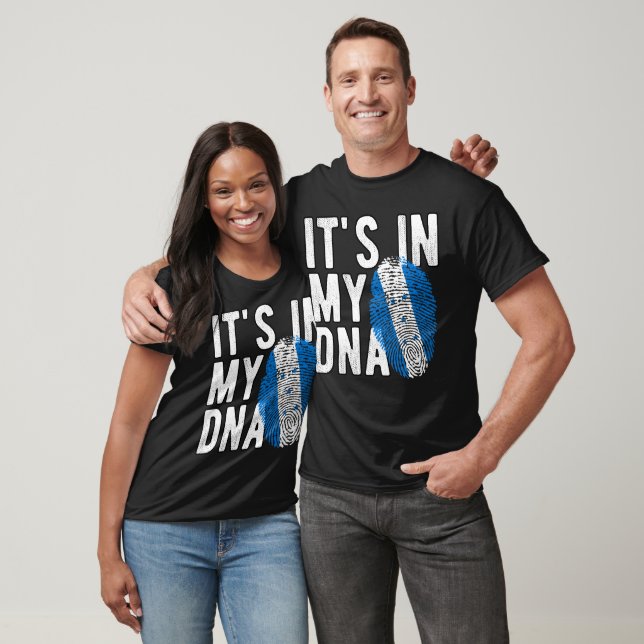 T-shirt It's in my DNA Honduras Flag Fingerprints (Unisexe)