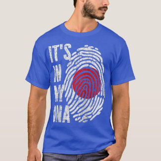 T-shirt IT's IN MY DNA Japan Flag Japanese Raglan Baseball