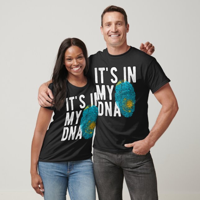 T-shirt It's in my DNA Kazakhstan Flag Fingerprints (Unisexe)