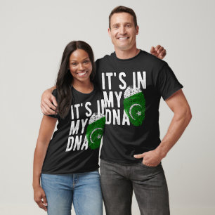 T-shirt It's in my DNA Pakistan Flag Fingerprints