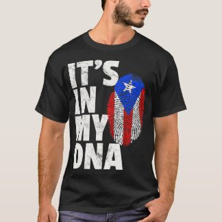 T-shirt ITS IN MY DNA Puerto Rico Rican Flag T Shirt Men