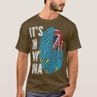 T-shirt ITS IN MY DNA Tuvalu Flag Tuvaluan Raglan Baseball