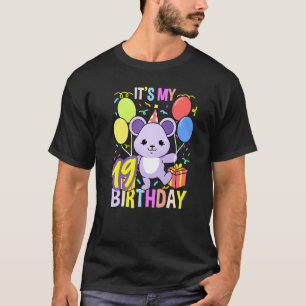 T-shirt Its My 19th Birthday Mouse