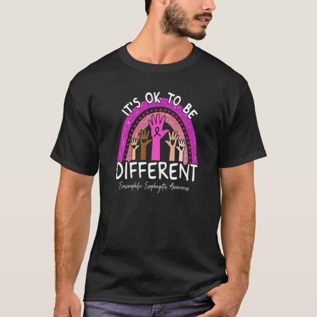 T-shirt It's Ok To Be Different Eosinophilic Esophagitis A (Devant)