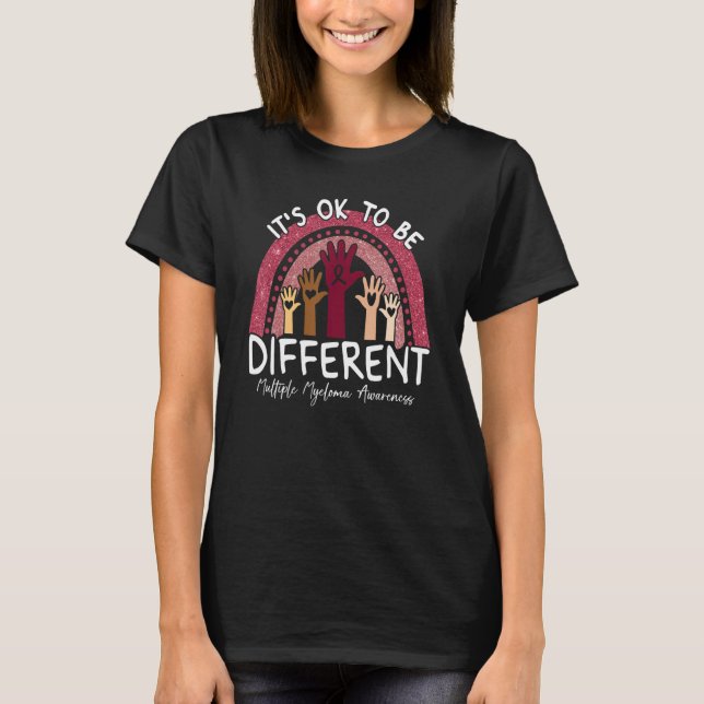 T-shirt It's Ok To Be Different Multiple Myeloma Awareness (Devant)