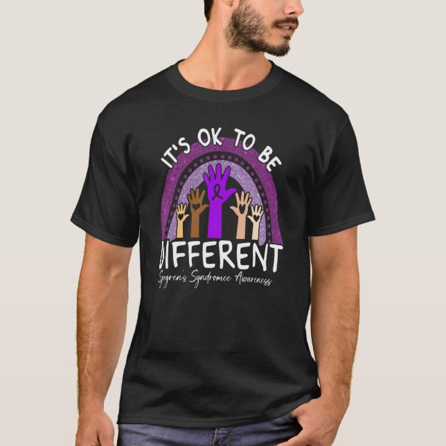 T-shirt It's Ok To Be Different Sjogrenu2019s Syndrome Awa (Devant)