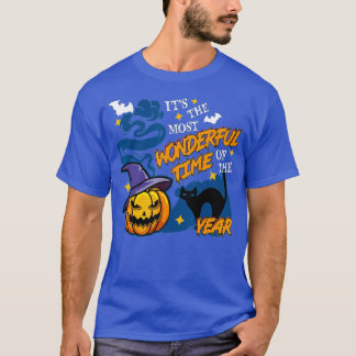T-shirt Its the Most Wonderful Time of the Year black cat 