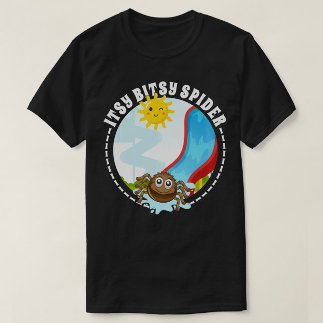 T-shirt Itsy Bitsy Kids Spider Nursery Rhyme Halloween Cos (Design devant)
