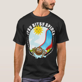 T-shirt Itsy Bitsy Kids Spider Nursery Rhyme Halloween Cos