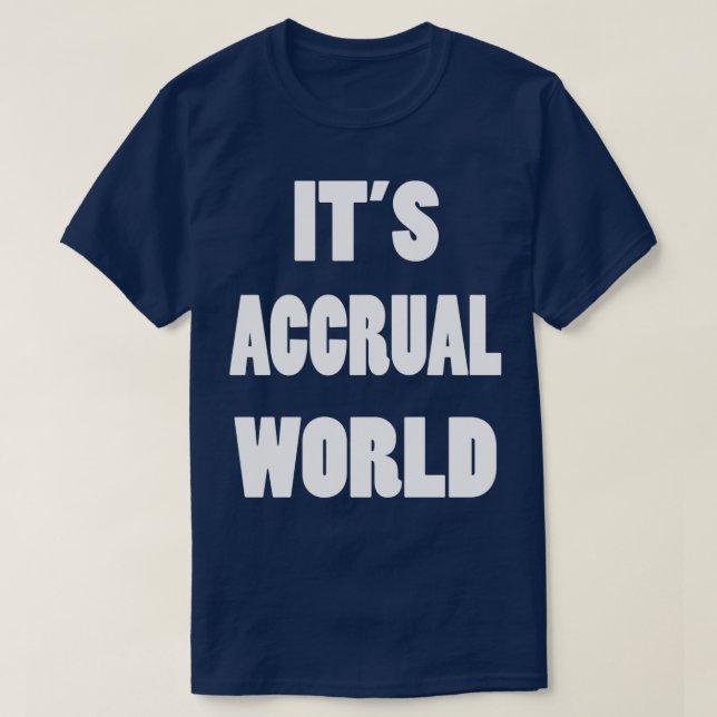T-shirt Itx27s Accrual World 17 (Design devant)