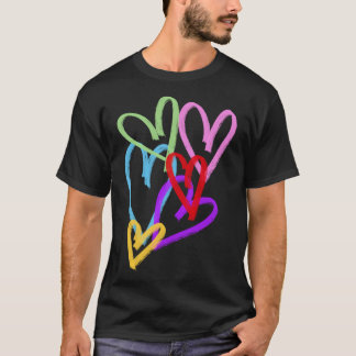 T-shirt ITZY - Sticker Loco Hearts