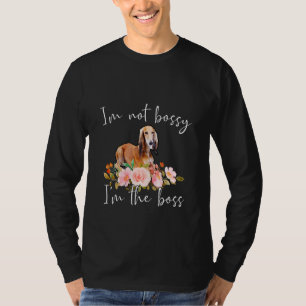 T-shirt Iu2019m Pas Bossy Iu2019m Le Boss Saluki