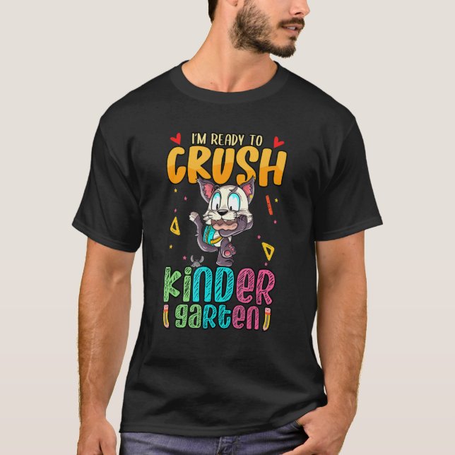 T-shirt Iu2019m Prêt À Écraser Les Enfants De La Maternell (Devant)