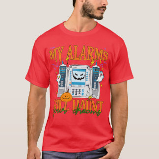 T-shirt IV Pompe Halloween ICU Infirmière Mes alarmes vont