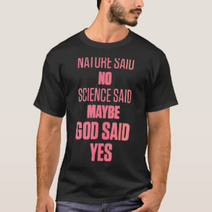 T-shirt Ivf Survivor Guerrier Maman Dieu Oui Transfert Jou