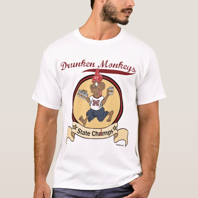 T-shirt ivre de singes (Devant)