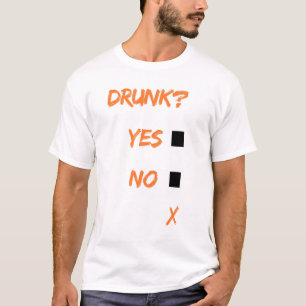 T-shirt Ivre oui non x