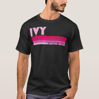 T-shirt IVY Nom Retro Vintage personnalisé 80s 90s Anniver