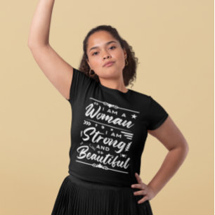 T-shirt IWD Je Suis Une Femme Je Suis Forte Et Belle