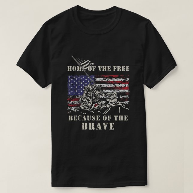 T-shirt Iwo Jima Jour commémoratif des vétérans 2ÈME GUERR (Design devant)