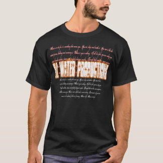 T-shirt IWP "M.I.T.D.F." (orange/blanc)