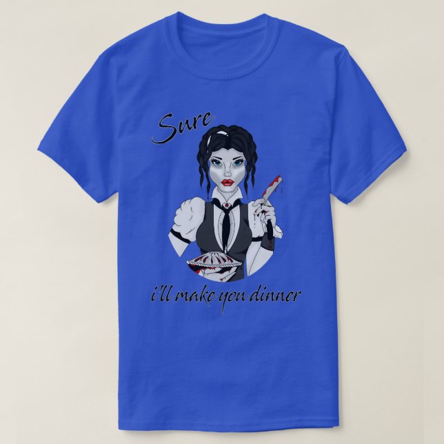 T-shirt Ix27ll vous faire dîner (Design devant)