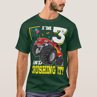T-shirt Ix27m 3 Et Le Concastrant Monster Truck 3e Anniver